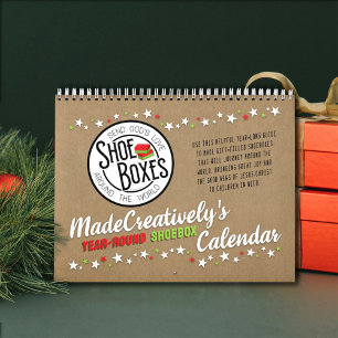 Shoebox-Kalender für das ganze Jahr Kalender