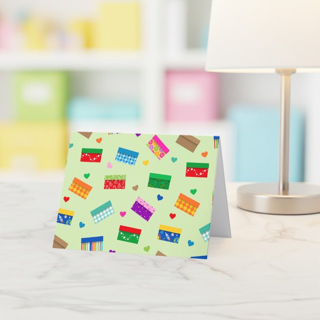 Shoebox Liebe Danke Karte - Grün (Von Creator hochgeladen)