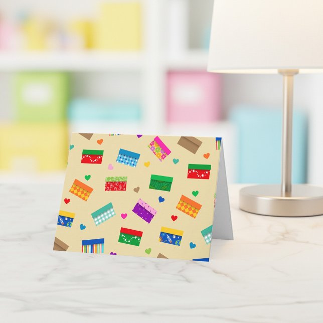 Shoebox Love Carte de remerciements - Khaki (Créateur téléchargé)