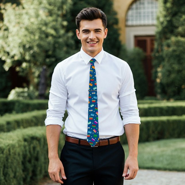 Shoebox Star Neck Tie - Blue Krawatte (Von Creator hochgeladen)