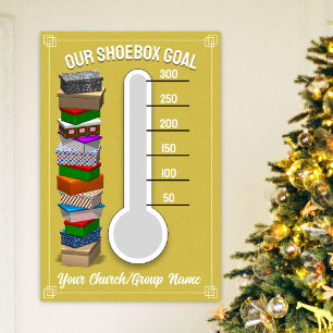 Shoebox Thermometer Poster - Gelb
