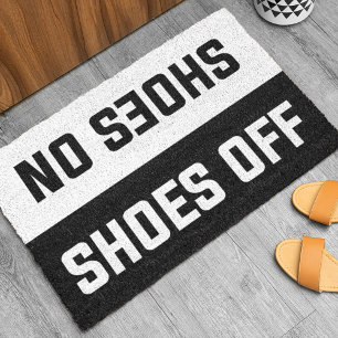 Shoes Off Shoes On Fußmatte