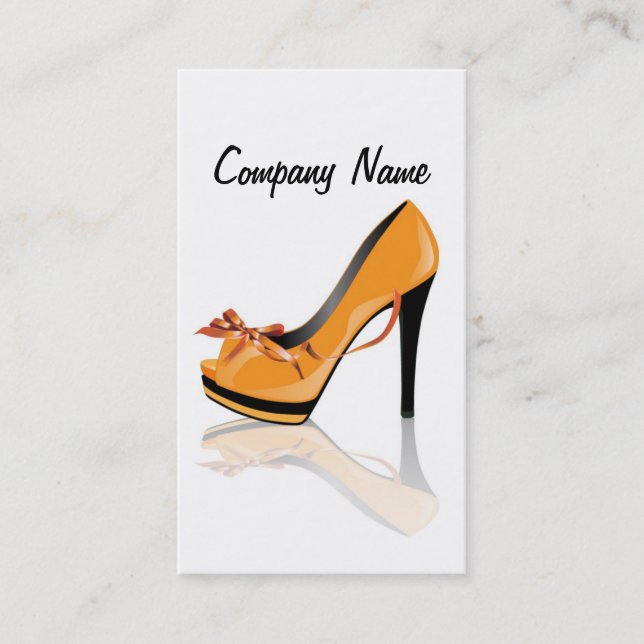 Shoes Shop Manager Seller Design Stylist Fashion Visitenkarte (Vorderseite)