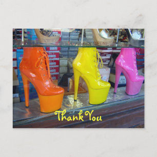 Shoes Vielen Dank Postkarte