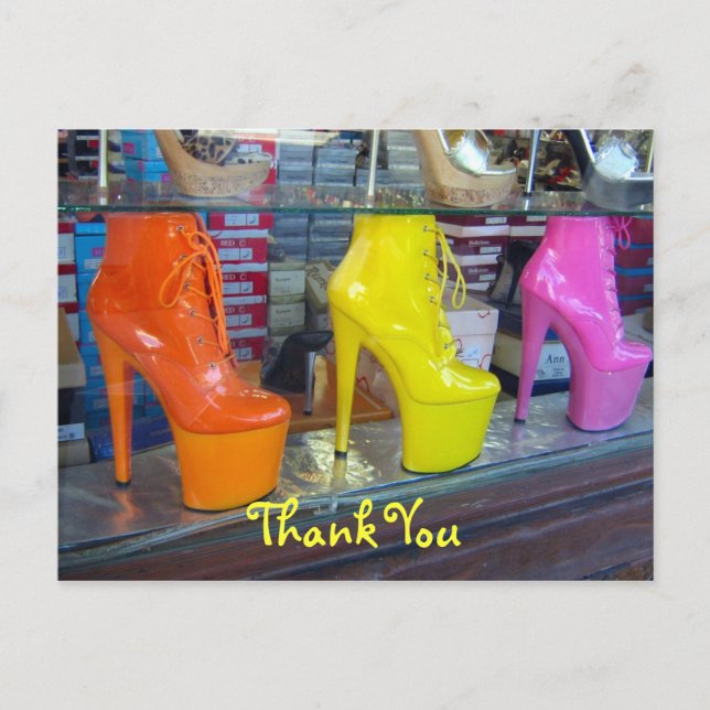 Shoes Vielen Dank Postkarte (Vorderseite)