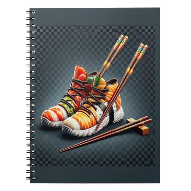 Shoeshi ME - Einzigartig Sushi Sneaker Notizblock (Vorderseite)