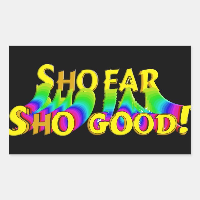 Shofar Sho Good Rechteckiger Aufkleber (Vorderseite)