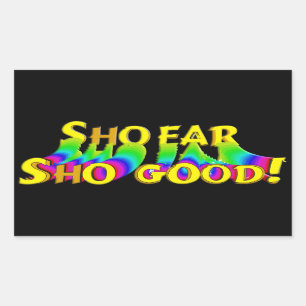 Shofar Sho gut Rechteckiger Aufkleber
