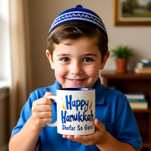 Shofar So gut! 🕎 🎉 Zweifarbige Tasse