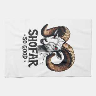 Shofar so gute jüdische Ziege Hanukkah Liebhaber Geschirrtuch