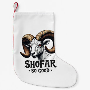 Shofar so gute jüdische Ziege Hanukkah Liebhaber Kleiner Weihnachtsstrumpf