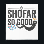Shofar So gute lustige jüdische Hanukkah Holiday G Notizblock<br><div class="desc">chanukah, menorah, hanukkah, dreidel, jüdisch, judaism, holiday, religion, christliche, </div>
