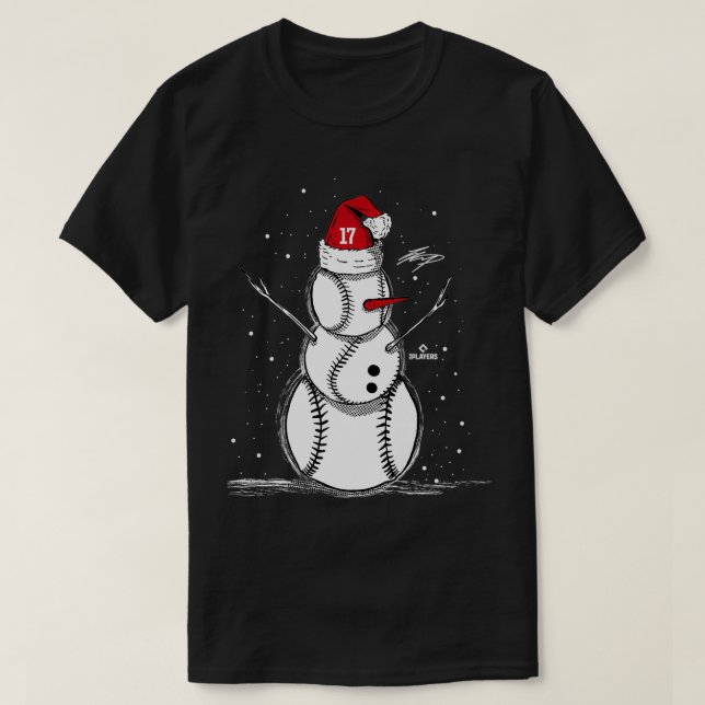 Shohei Ohtani Baseball Snowman Premium T-Shirt (Design vorne)