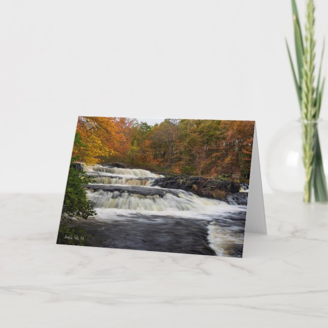 Shohola Falls im Herbst (2) Karte (Vorderseite)