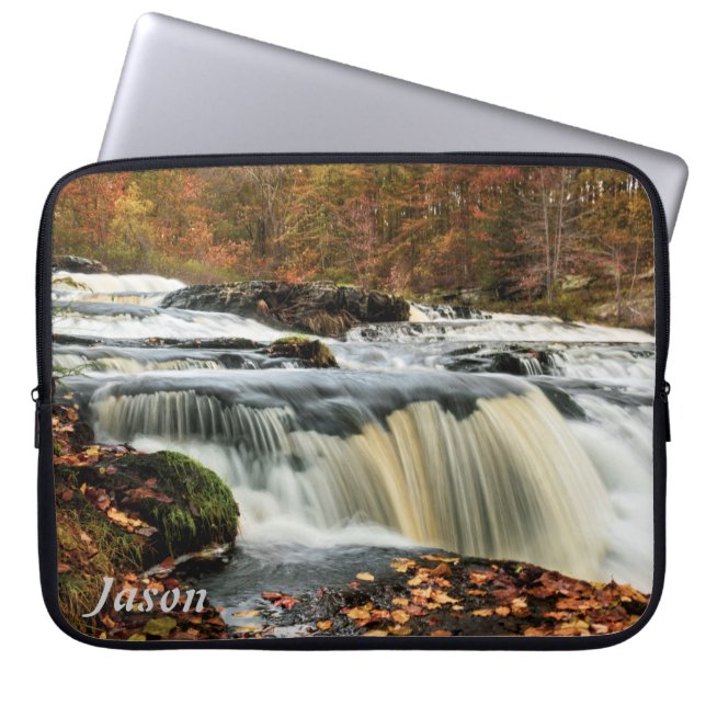Shohola Falls im Herbst Laptopschutzhülle (Vorderseite)