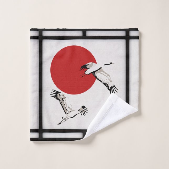 shoji - grue volante (Gant de toilette)