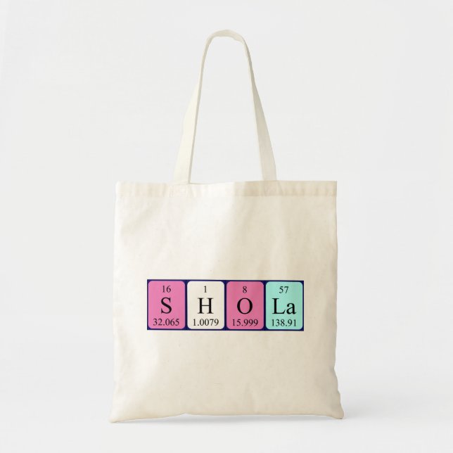 Shola Periodenname Totbeutel Tragetasche (Vorne)