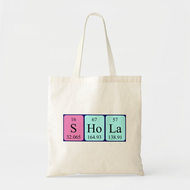 Shola Periodenname Totbeutel Tragetasche (Vorne)