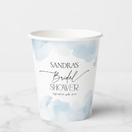 Shon on Cloud Nine Dusty Blue Sky Brautparty Pappbecher
