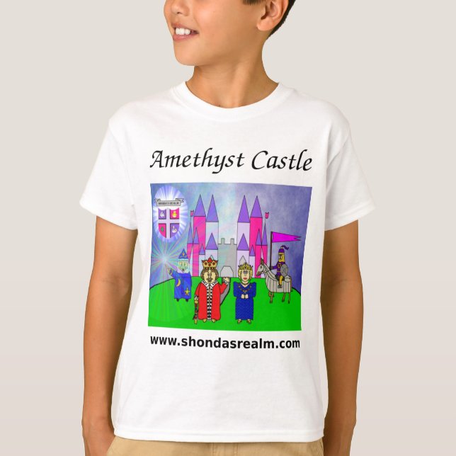 Shondas Reich-Amethyst Schloss-T - Shirt (Vorderseite)