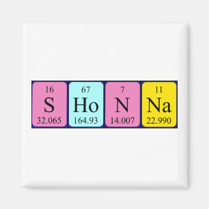Shonna Periodennamenmagnet Magnet
