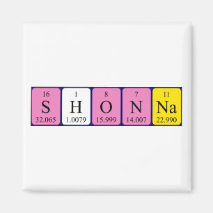 Shonna Periodennamenmagnet Magnet