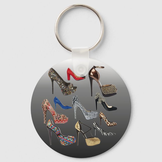 ShooHigh Heels Collage anpassen Schlüsselanhänger (Vorderseite)
