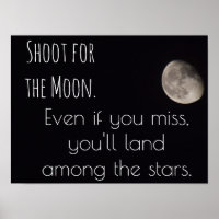 Shoot for Moon - Kunstdruck