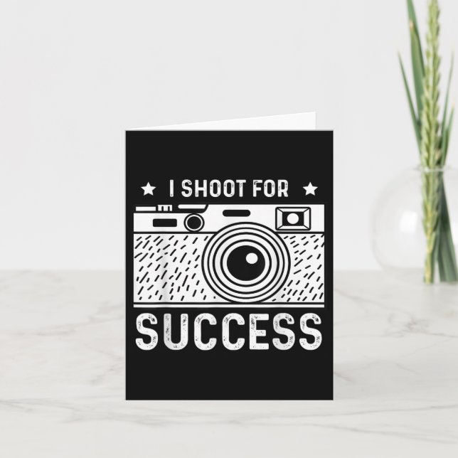 Shoot for Success Wedding Fotograf Karte (Vorderseite)