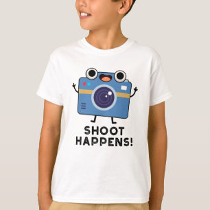 Shoot Happens Funny Camera Puff T-Shirt