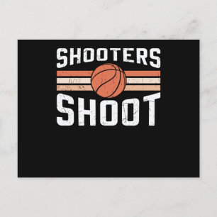 Shooters Shoot Ball Basketball-Design Postkarte