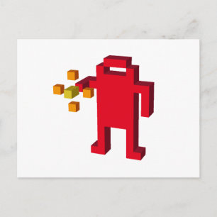 Shooting-Roboter Postkarte