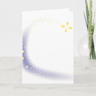 Shooting Star Background Feiertagskarte