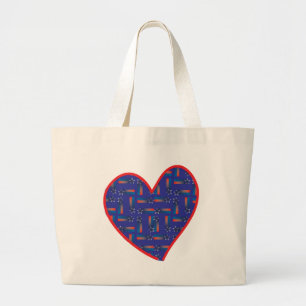 Shooting Star Heart Jumbo Stoffbeutel