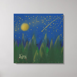 Shooting Star Stretched Leinwand