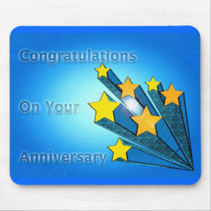 Shooting Stars zum Jahrestag der Angestellten Mousepad