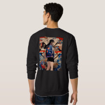 【SHOP限定イラスト】和柄JKスウェット｜寿司娘 GenerativeAI