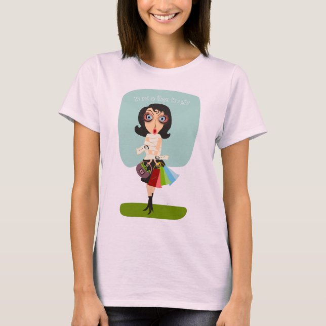 Shop-a-holics vs. Geschenke T-Shirt (Vorderseite)
