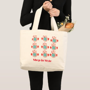 Shop in Style" Tote Bag - Mode und Funktion Jumbo Stoffbeutel