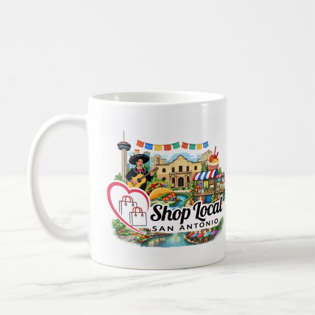 Shop Local San Antonio Mug (Gauche)