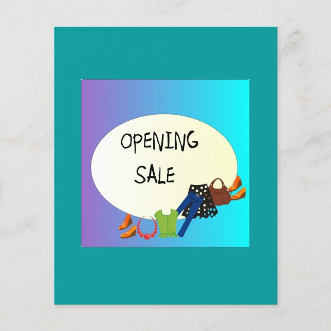 Shop Opening Sale> Flyer (Vorne)