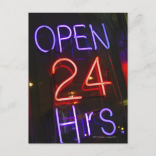 Shop-Zeichen Postkarte