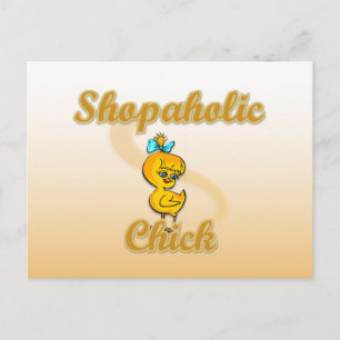 Shopaholic Chick Postkarte