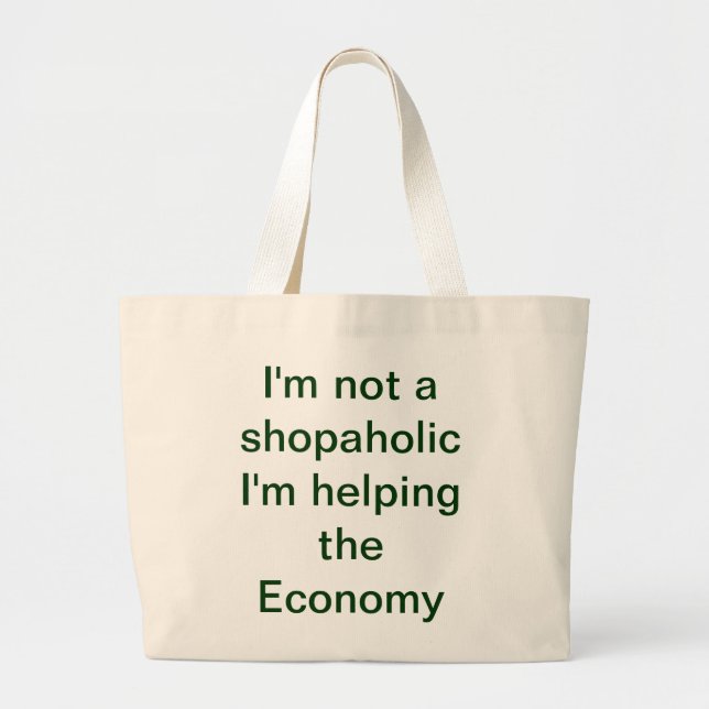 Shopaholische Tasche (Vorne)