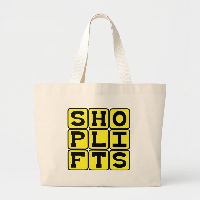 Shoplifts, nie wieder einsam im Geschäft sein Jumbo Stoffbeutel (Vorne)