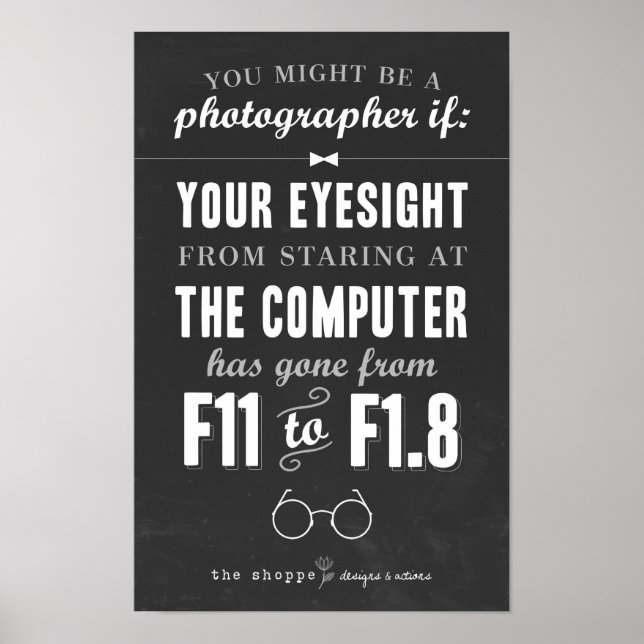Shoppe Satire - Humor for Photographers Poster (Vorne)