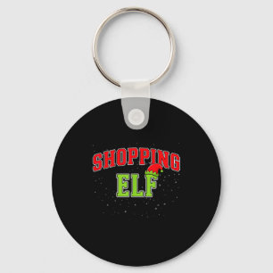 Shopping-Elfen-Weihnachten-Familie-Matching-Group- Schlüsselanhänger