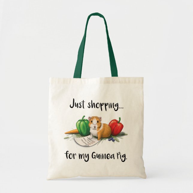 Shopping For My Guinea Pig Reusand Bag Tragetasche (Vorne)