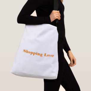 Shopping-Handtasche mit überdrucktem Text Tragetaschen Mit Langen Trägern