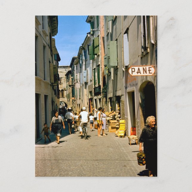 Shopping in Como Postkarte (Vorderseite)